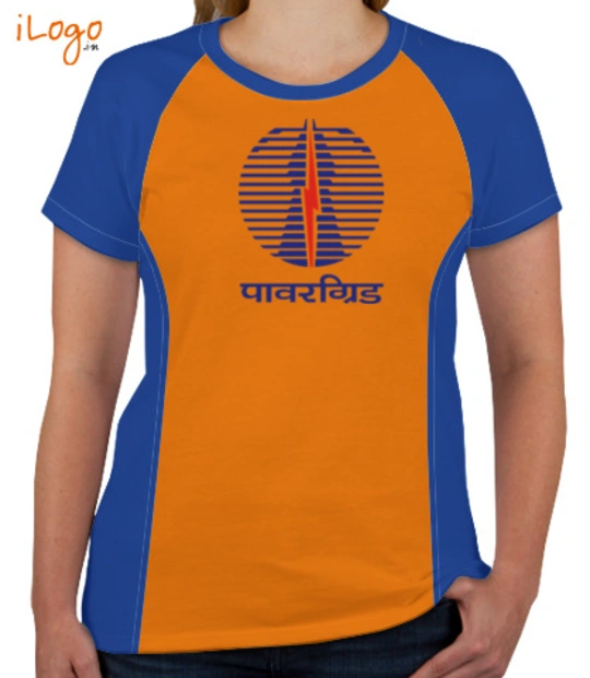 Power Grid POWERGRID-Women%s-Raglan-V-Neck-T-Shirt T-Shirt