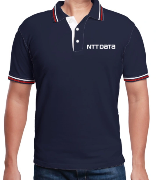 Logo t shirts/ NTTDATA-men-polo-shirt-with-double-tipping T-Shirt