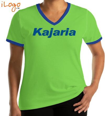  KAJARIA-V-neck-Tees T-Shirt