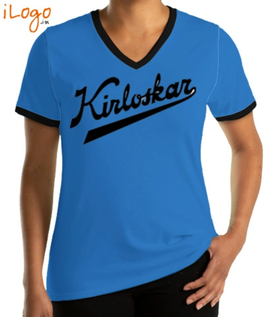 Kirloskar KIRLOSKAR-V-neck-Tees T-Shirt