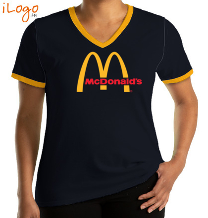  MCDONALD-V-neck-Tees T-Shirt