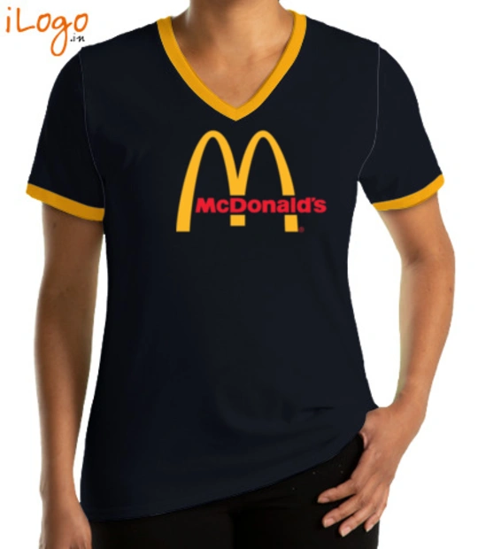 Corporate MCDONALD-V-neck-Tees T-Shirt