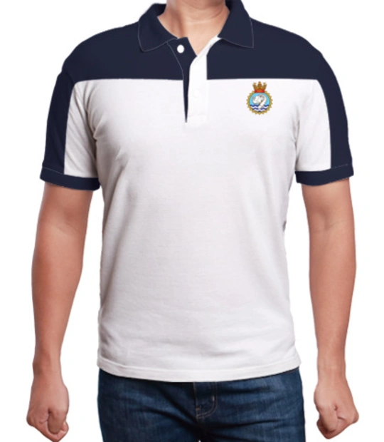 Solar seal logo white polo INS-Airavat T-Shirt