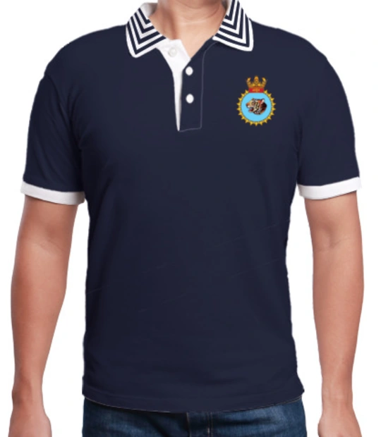 Navy INSShardul T-Shirt