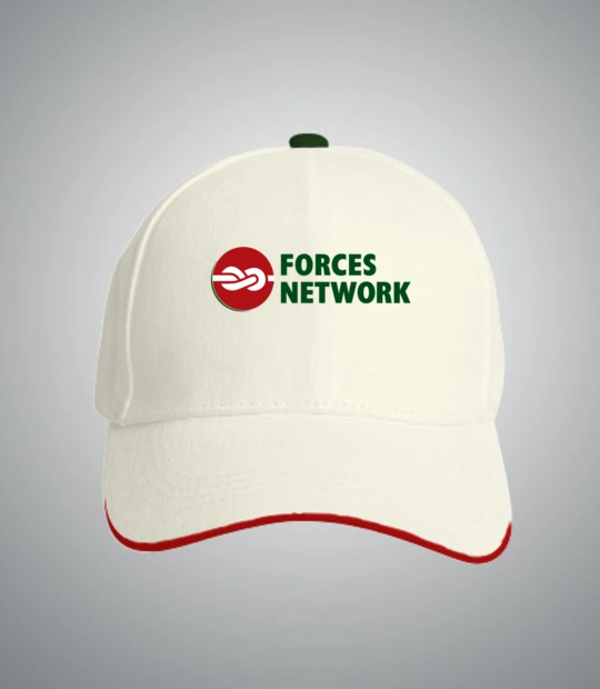 white Forces Network Caps:front