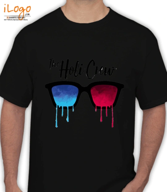 T shirts Holi-black T-Shirt