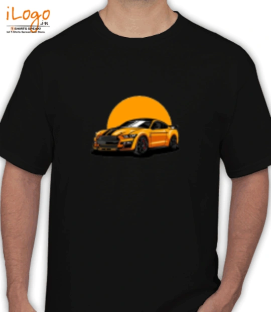 Black cat supercar T-Shirt