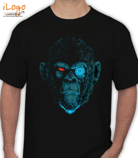 Black monkyrobo T-Shirt