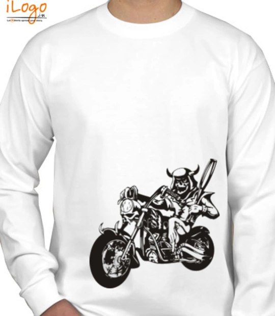  Biker By Choice Biker-Devil T-Shirt