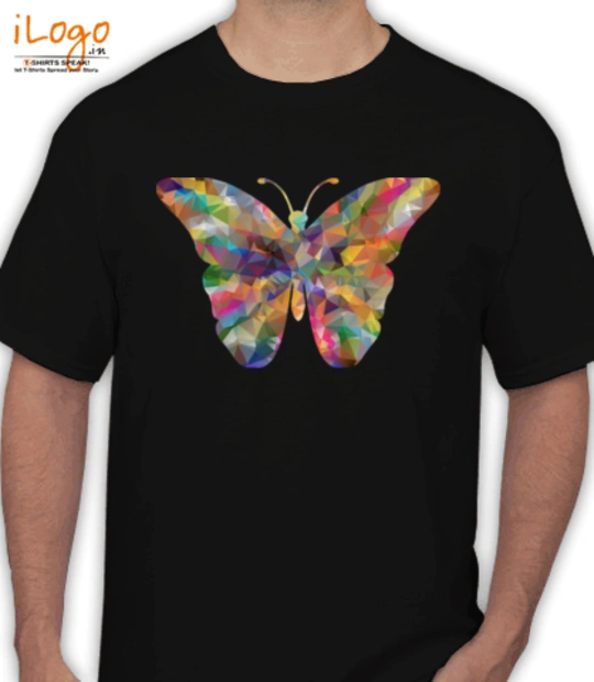 Koolkidstees drama queen with crown graphic kid s t shirt in black_design butterfly T-Shirt