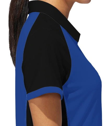 DTS-design right sleeve of women raglan polo with side panel in UK
