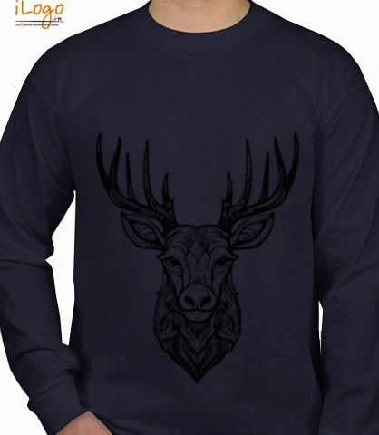 xmas-deer - Full sleeves T-Shirt