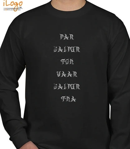 Jaipur - Personalized full sleeves T-Shirt