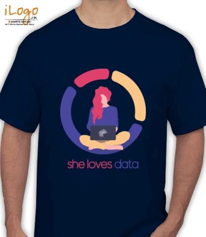 She-loves-Data - Men's T-Shirt