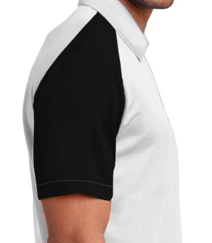 white-polo Right Sleeve