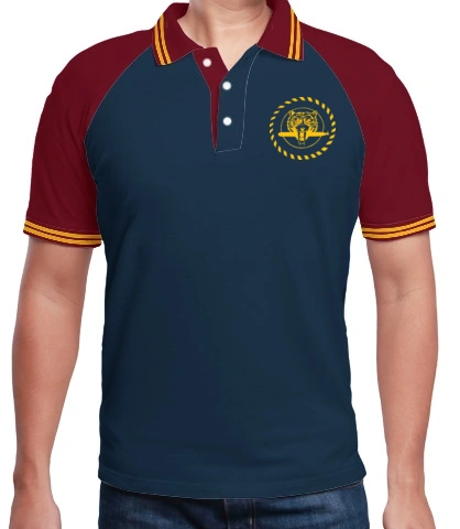 TIGERCREST - raglan polo double tipping