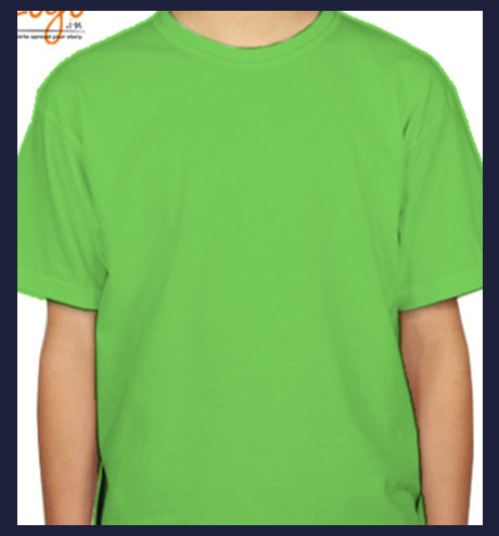 reunion reliance lime colour kids tshirts