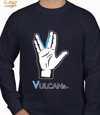 fullsleeve-blue - Personalized full sleeves T-Shirt