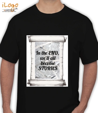 T SHIRT Newspaper-Black T-Shirt