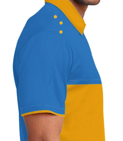 blueyellowpts right sleeve of harshlogo in India