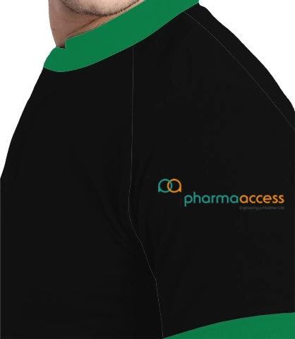 black-and-teal left sleeve of Pharma access in Australia