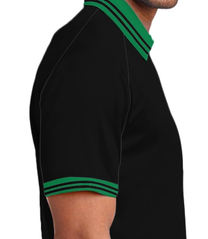 polo-black-teal right sleeve of Pharma access in Australia