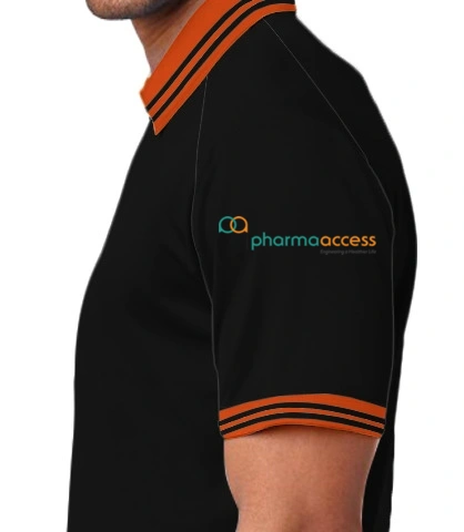 orange-black left sleeve of Pharma access in Australia
