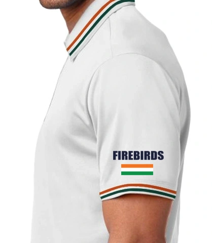 whitepolo left sleeve of polo01air in India