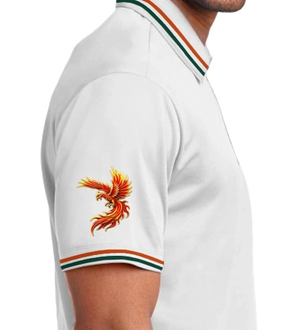 whitepolo right sleeve of polo01air in India