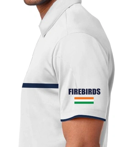 Whitepolo left sleeve of whitepolo02 in India