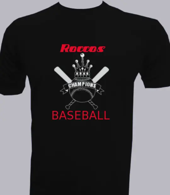 Black cartoon baseball-shirts-Design- T-Shirt