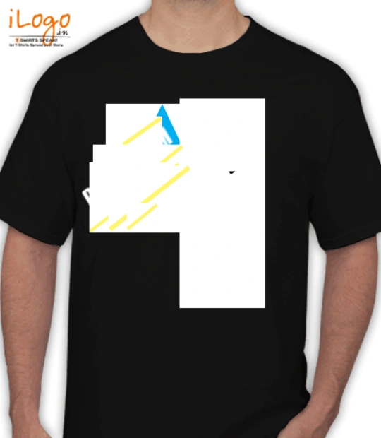 Black cartoon Dance-Team T-Shirt