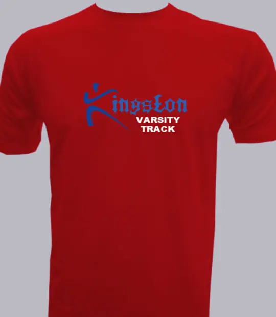Red cartoon kingston-varsity-track T-Shirt