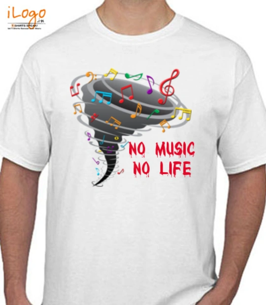 Play Music no-music-no-life T-Shirt