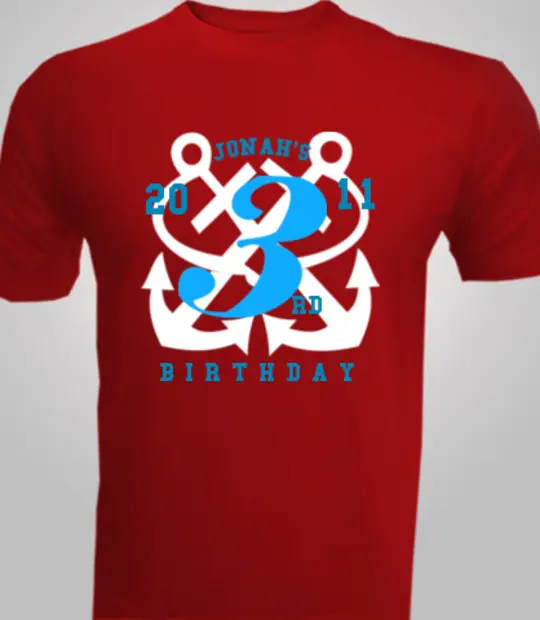 Mustache Party Nautical-Birthday-Party T-Shirt