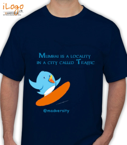 Tee MumbaiNavyblue T-Shirt