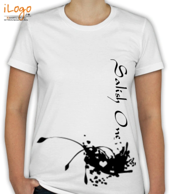 SW-Heart-Wht - Women T-Shirt [F]