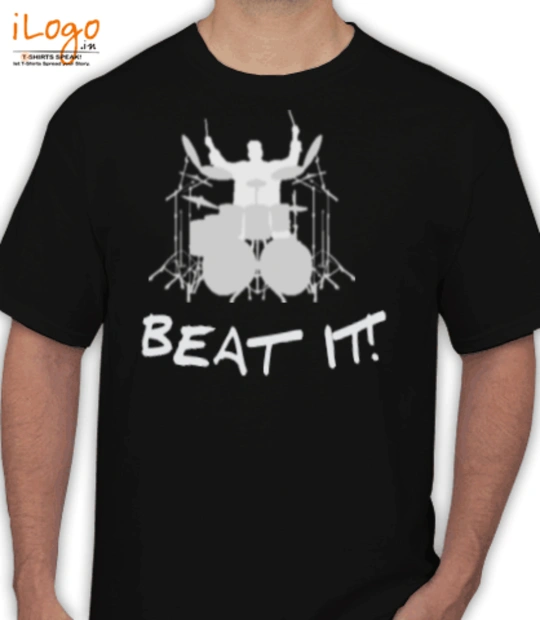 Black santa Beat-it! T-Shirt