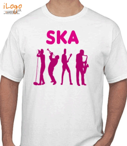 I heart ab white t shirt mens SKA T-Shirt