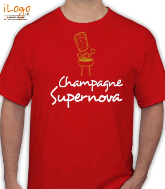 I_love_christmas_time_red champagne-supernova T-Shirt