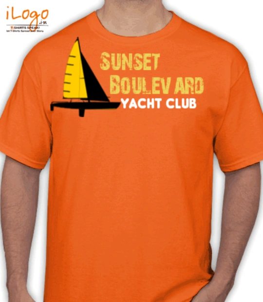 Yacht Sunset-Boulevard T-Shirt