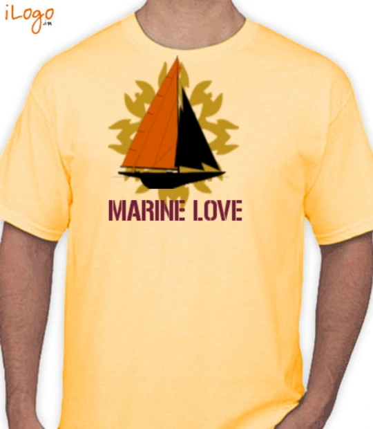 Yellow cartoon character Marine-Love T-Shirt
