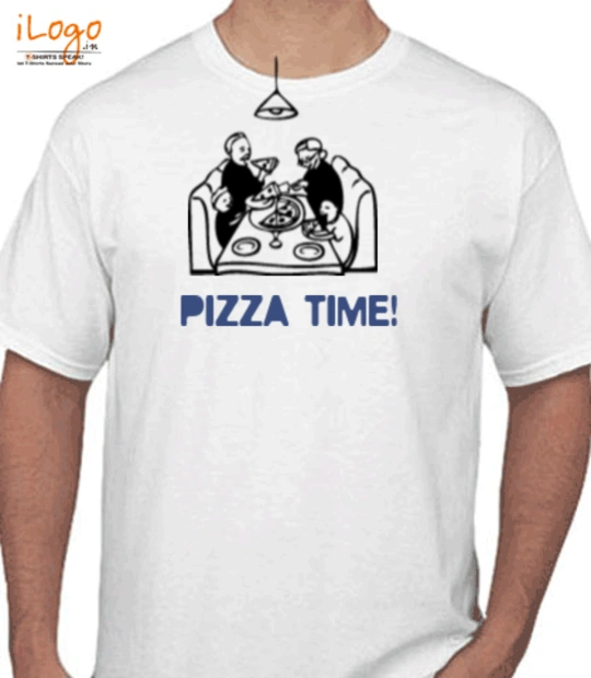 White ornament christmas tree Pizza-time T-Shirt