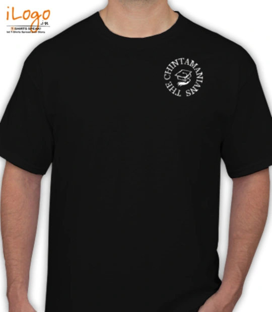 Black--round - Men's T-Shirt