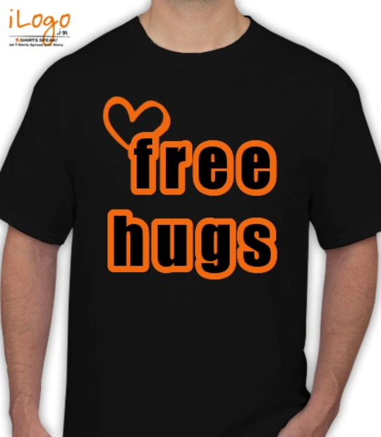 T shirt free-hugs-black T-Shirt