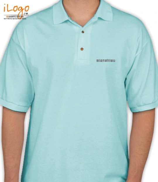 T shirt Polo-Aqua-Blue T-Shirt