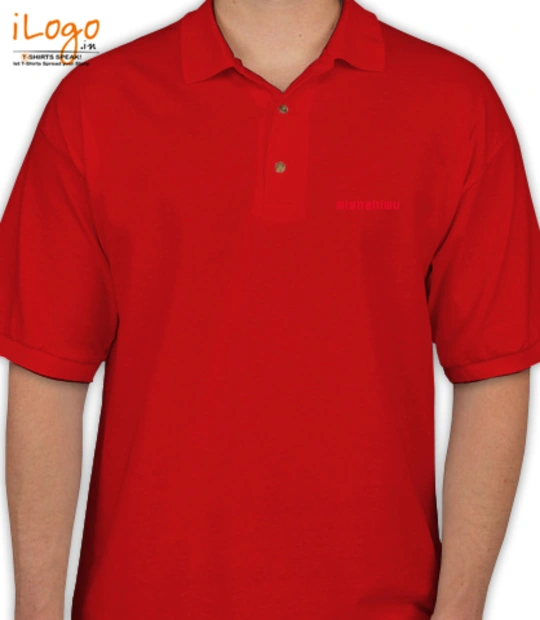 T shirt Polo-Red T-Shirt