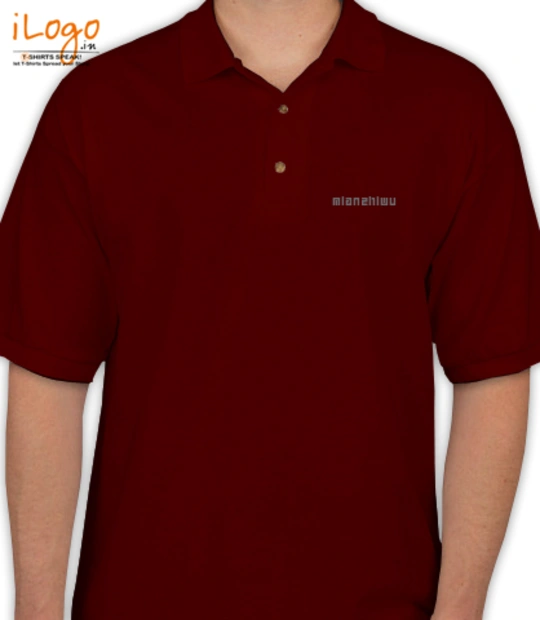 T shirt Polo-Maroon T-Shirt