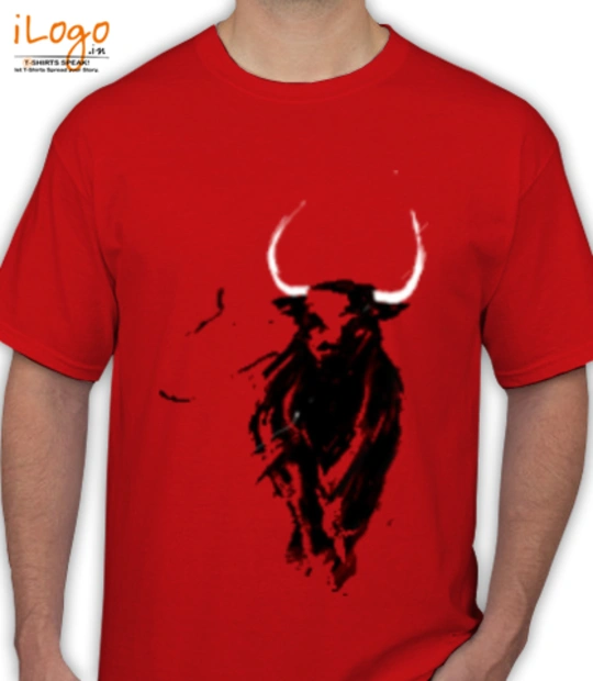 Buy Men's Black Black Bulls Graphic Printed Oversized T-shirt Online at  Bewakoof