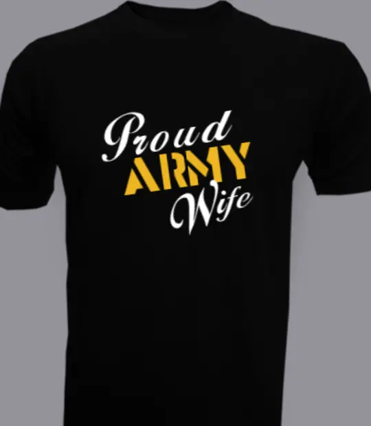 Proud Proud-Army-Wife- T-Shirt